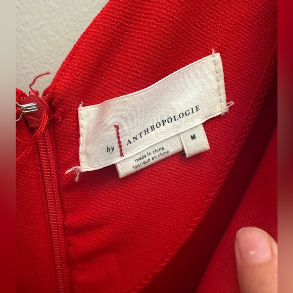 Anthropologie Cathy Structured Jumpsuit in Red - Picture 6 of 12